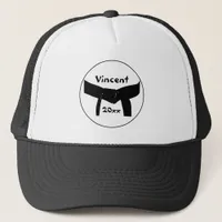 Martial Arts Basic Black Belt Hat