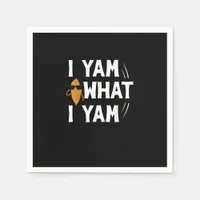 I Yam What I Yam Design - Sweet Potato Lover Desig Napkins