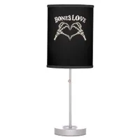Love Skeleton Hand Classic Look Table Lamp