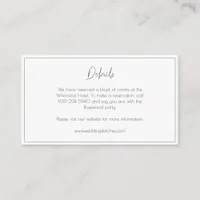 Whimsical RSVP Wedding Website Enclosure Card