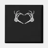 Skeleton Hand Heart Halloween Design Aesthetic Magnet