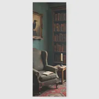 Dark Academia, Old Chair and Books Two-sided Bookmarks
