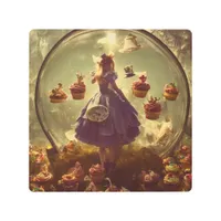 Steampunk Alice and Cupcakes AI Generated Art