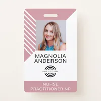 Custom Employee Photo Logo Barcode Name Badge