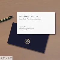 Simple Elegant Accountant CPA Business Card