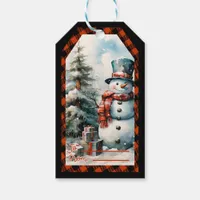 Christmas Snowman Personalized Gift Tags