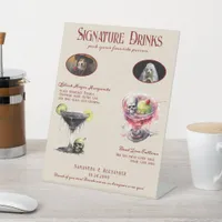 Gothic Wedding Dog Whimsigoth Signature Drink Sign