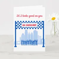 Personalized 26.2 Philadelphia Marathon Congrats  Card