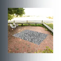 Simple Black and White pattern | Outdoor Rug