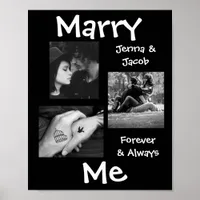 Personalized this "Marry Me" Couple's Photo Poster