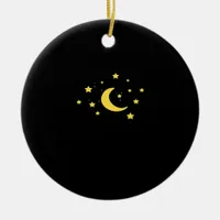 Whimsigoth Night Sky Sun Moon Witchy Ceramic Ornament