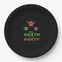 Till Death Do Us Party Classic Paper Plates