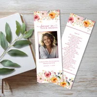 Wildflower Forever in our Hearts Memorial Keepsake Bookmarks