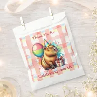Thank You Girl's Birthday Party Capybara  Favor Bag
