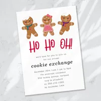 Gingerbread Holiday Christmas Cookie Exchange Invitation