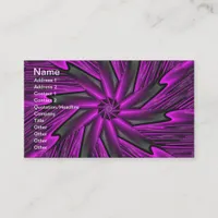 Abstract Purple Business Card