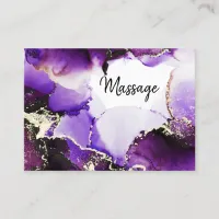 *~* Generic  Hair Nails Lashes Purple Gold Healer Business Card