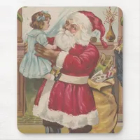 Festive Vintage Santa  Mouse Pad