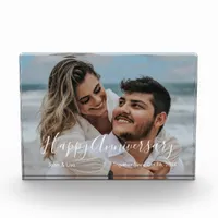 Couples Wedding Anniversary Photo Block