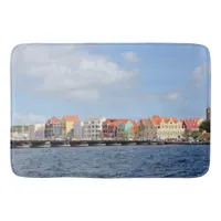 Colorful Houses of Willemstad, Curacao Bath Mat