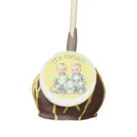 It's Twins! Cute boy twins Baby Shower Treats Cake Pops