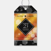 Elegant 23rd Imperial Topaz Wedding Anniversary Gift Tags