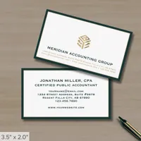 Tax Accounting Bookkeeping Business Card