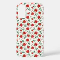 Minimalist Watercolor Botanical Poinsettia iPhone 16 Case