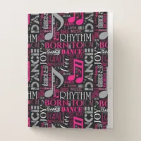 Born to Dance Pink ID277 Pocket Folder