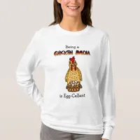 Funny Chicken Mom Humor T-Shirt