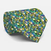 Contemporary Green Pattern Neck Tie