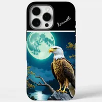 Eagle's Moonlit Vigil iPhone 16 Pro Max Case