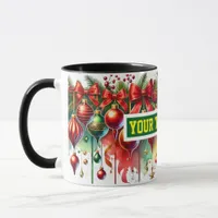 Christmas Bulbs Ornaments Coffee Mug