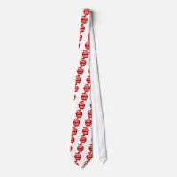 Good Apple Fun Red Fruit Pattern Tie