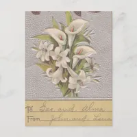 Vintage Easter Lily Holiday Postcard