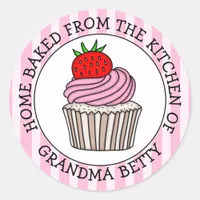 Personalized Home Baked by    Classic Round Sticker