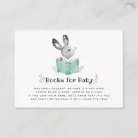 Cute Autumn - Fall Baby Shower Book Request Enclosure Card