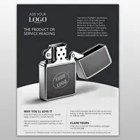 Business Logo Modern Product Showcase Marketing Flyer