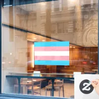 Transgender Flag LGBTQIA+ Flag   Window Cling