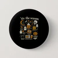 Tis The Season Halloween Icons Fall Design Button