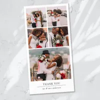 Blank for Your Message Personalized Photo Wedding Thank You Card