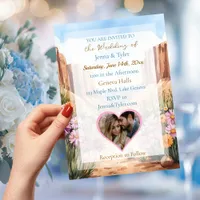 Pretty Canyon Themed Wedding  Invitation