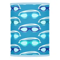 Swimming Goggles Colourful Blue Patterned Lamp Shade