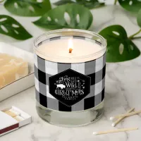 Wild Wonderful Christmas Black Buffalo Plaid ID604 Scented Candle