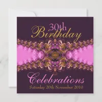 PinkBree Diva pink garter lace Invitation