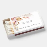 Blush Pink Ivory custom Matchboxes