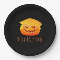 Trumpkin Halloween Classic Paper Plates