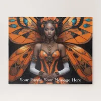 Butterfly winged Muse of the Enchanted Garden Jigsaw Puzzle