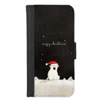 Merry Christmas Polar Bear! iPhone 8/7 Wallet Case