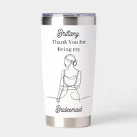 Thank You | Bridesmaid Gift Insulated Tumbler